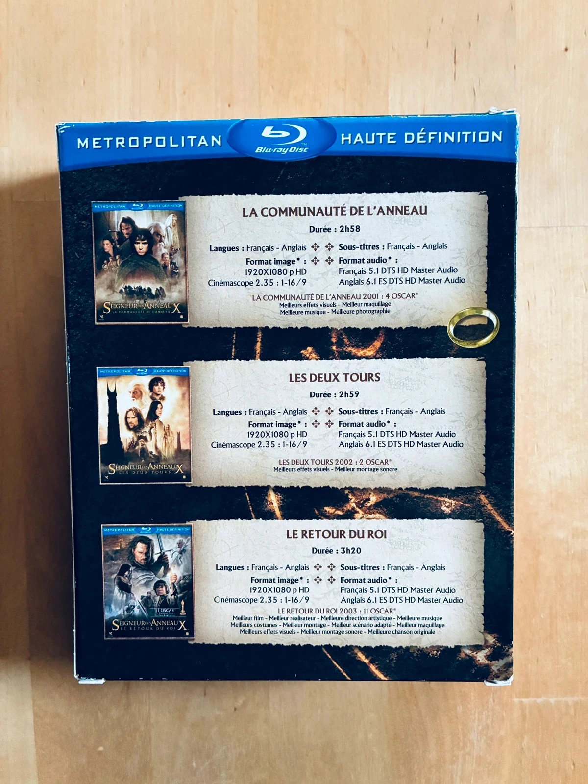 Coffret Blu-ray trilogia O Senhor dos Anéis de Peter Jackson. – photo 2